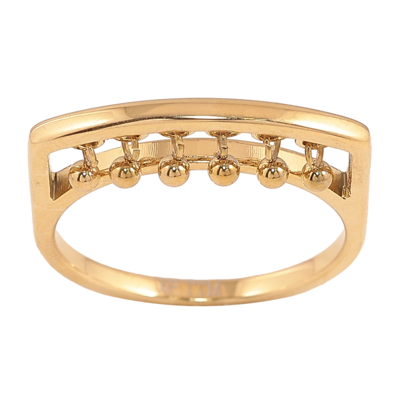 Кольцо Xuping TTM Stainless Steel цвет 14К "Подвески шарики" фото №1