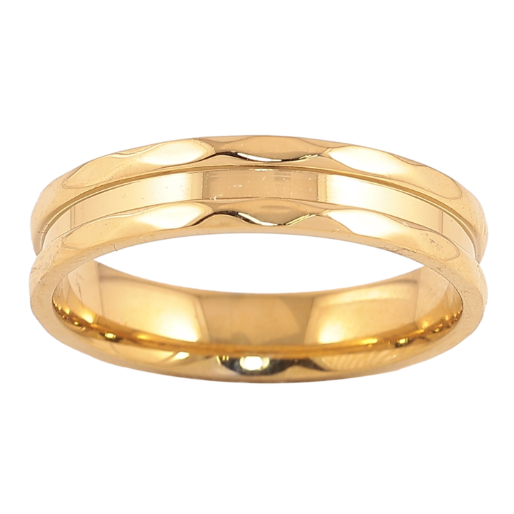 Каблучка Xuping TTM Stainless Steel колір 14К "Декоративний візерунок" шир. 4мм фото №8 Каблучка Xuping TTM Stainless Steel колір 14К "Декоративний візерунок" шир. 4мм фото №8