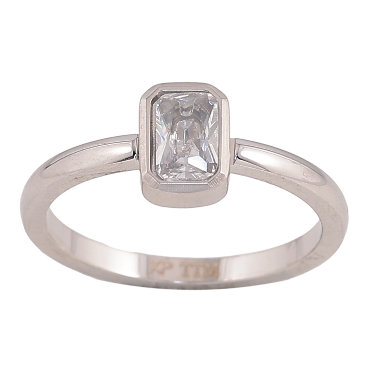 Каблучка Xuping TTM Stainless Steel колір Родій "Кристал" фото №15 Каблучка Xuping TTM Stainless Steel колір Родій "Кристал" фото №15