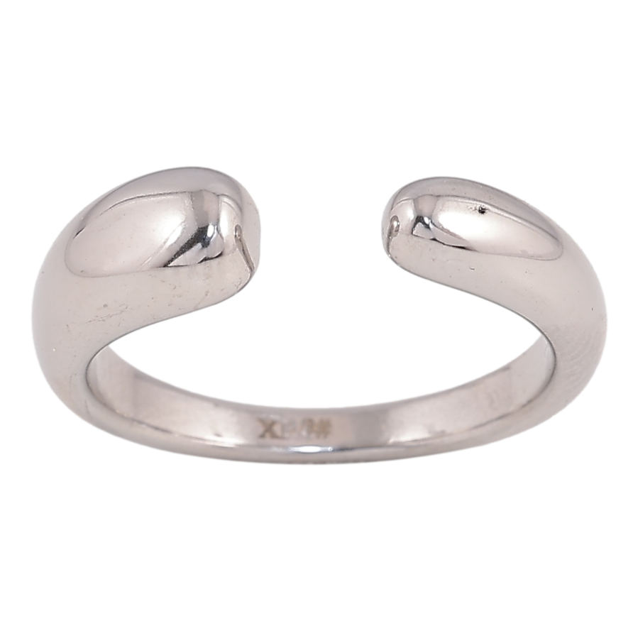 Каблучка Xuping TTM Stainless Steel колір Родій "Декоративний візерунок" фото №1