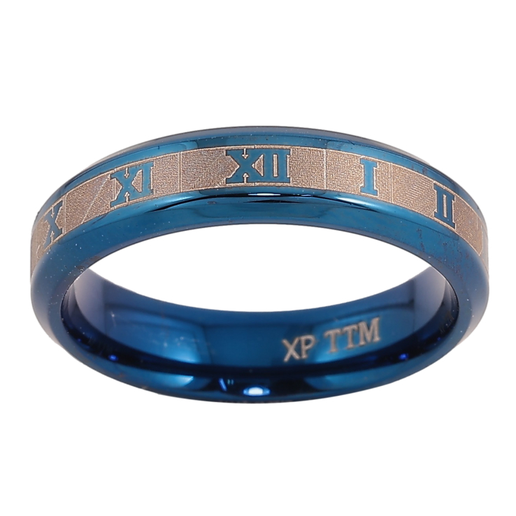 Каблучка Xuping TTM Stainless Steel колір blue "Візерунок циферблат" шир. 5мм фото №18 Каблучка Xuping TTM Stainless Steel колір blue "Візерунок циферблат" шир. 5мм фото №18