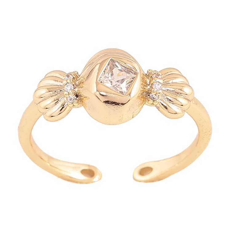 Кольцо Xuping цвет Позолота 14K "Узор с кристаллами" фото №23