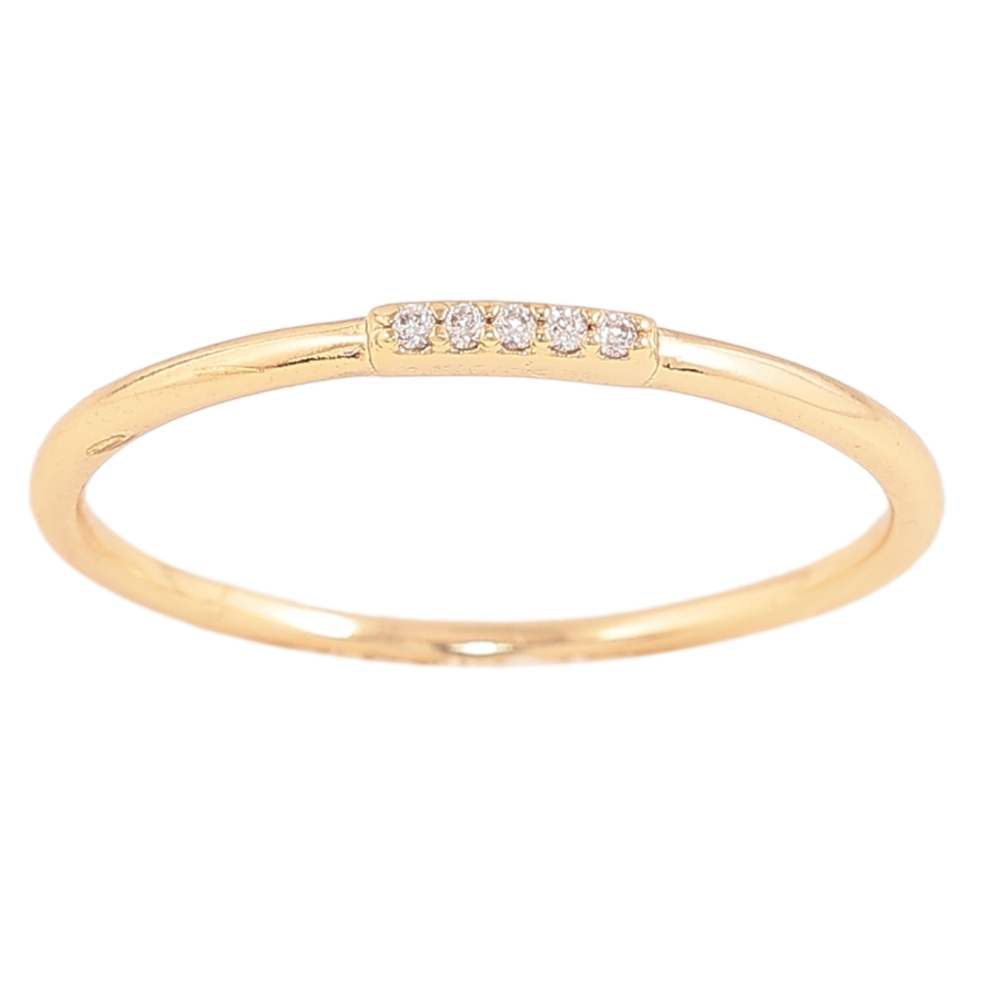 Каблучка Xuping колір Позолота 14K "Візерунок з кристалами" фото №1