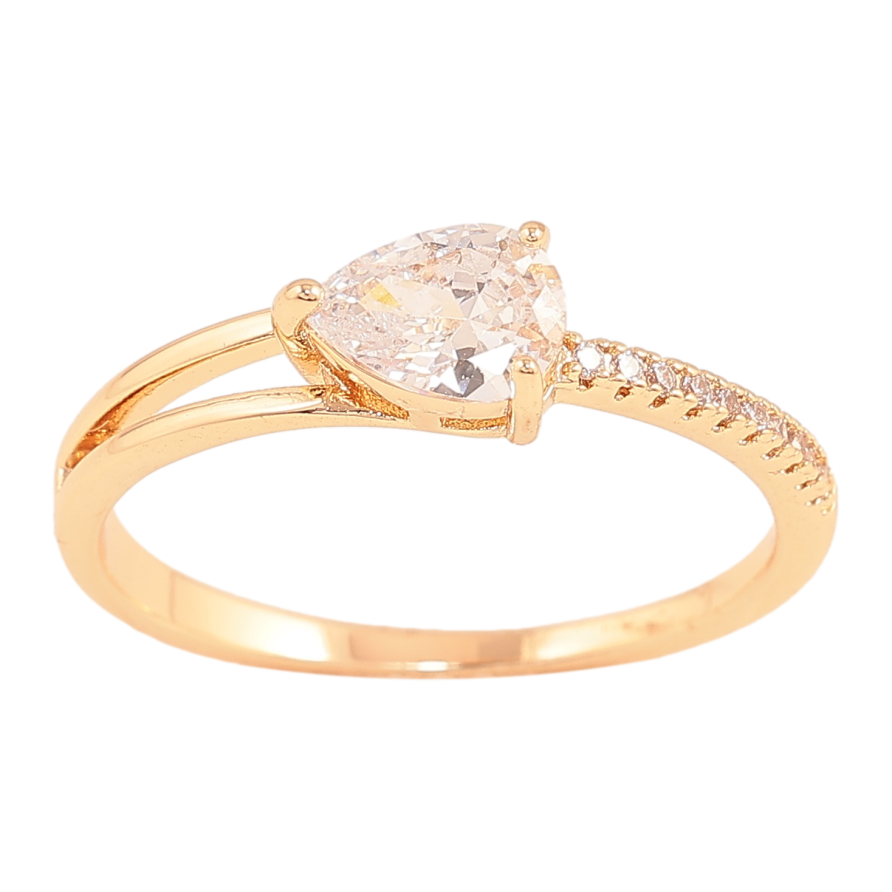 Каблучка Xuping колір Позолота 18K "Візерунок з кристалами" фото №1 Каблучка Xuping колір Позолота 18K "Візерунок з кристалами" фото №1