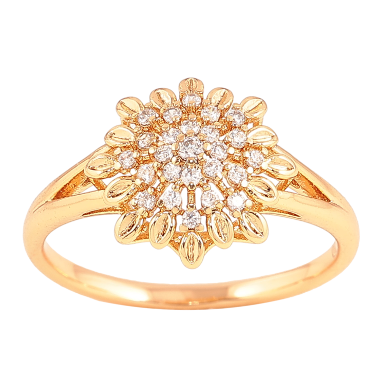 Кольцо Xuping цвет Позолота 18K "Снежинка с кристаллами" фото №22