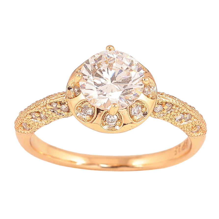 Кольцо Xuping цвет Позолота 18K "Инкрустация кристаллами" фото №1