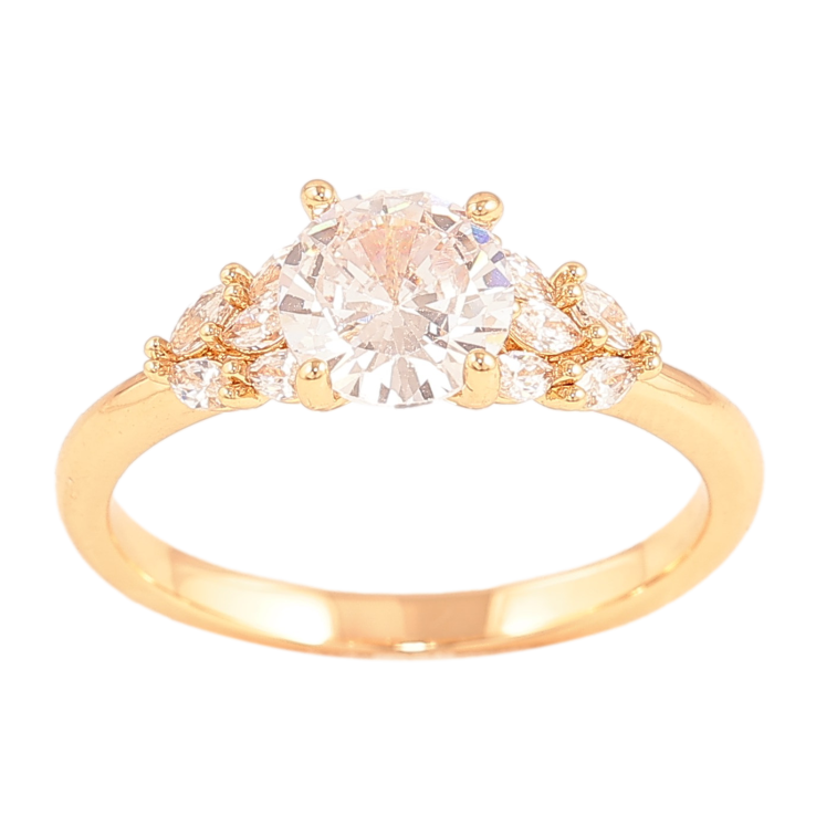 Каблучка Xuping колір Позолота 18K "Інкрустація кристалами" фото №24