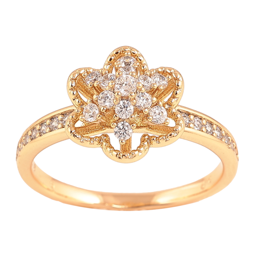 Кольцо Xuping цвет Позолота 18K "Звезда с инкрустацией кристаллами" фото №1