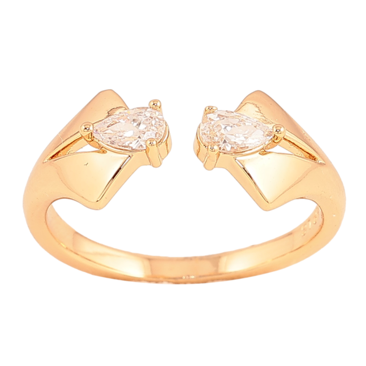 Каблучка Xuping колір Позолота 18K "Візерунок з кристалами" фото №13 Каблучка Xuping колір Позолота 18K "Візерунок з кристалами" фото №13