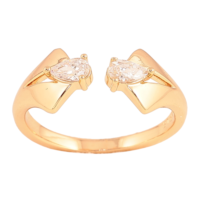 Кольцо Xuping цвет Позолота 18K "Узор с кристаллами" фото №15