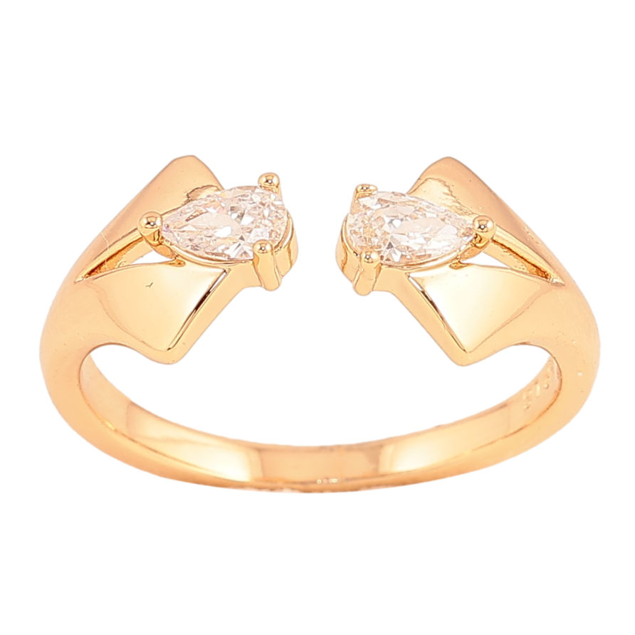 Кольцо Xuping цвет Позолота 18K "Узор с кристаллами" фото №1