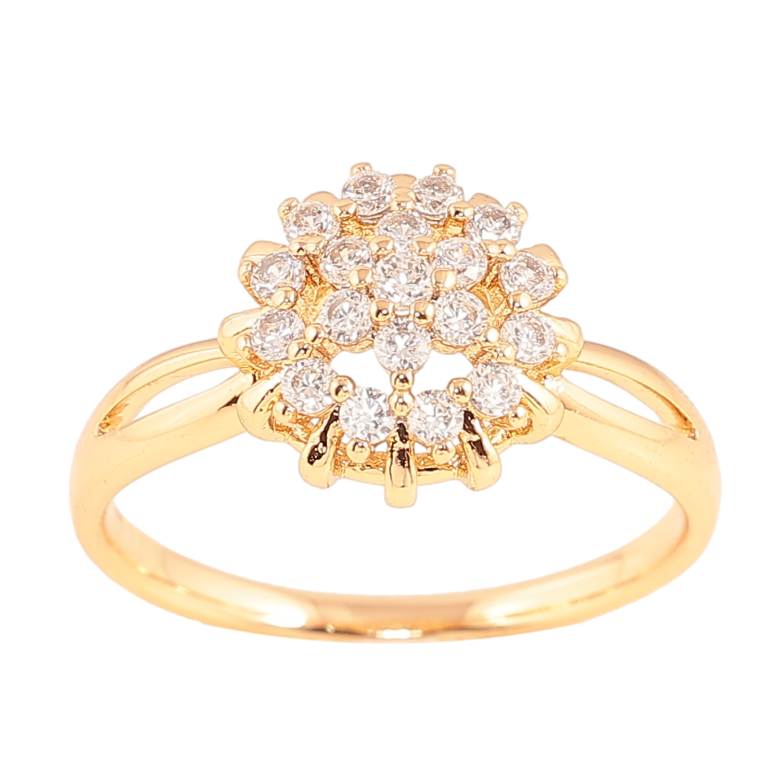 Каблучка Xuping колір Позолота 18K "Інкрустація кристалами" фото №1