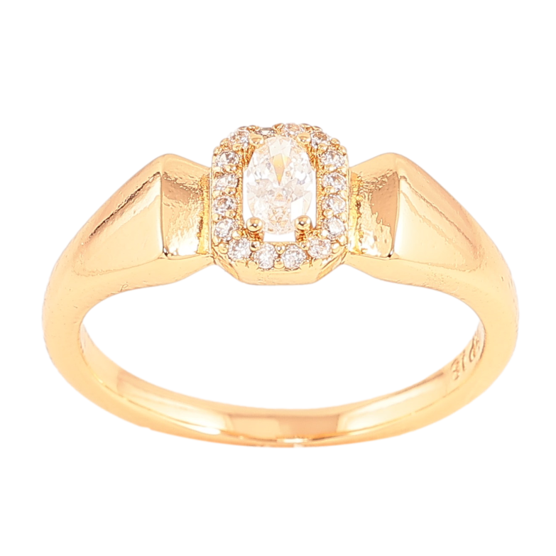 Кольцо Xuping цвет Позолота 18K "Узор с кристаллами" фото №1