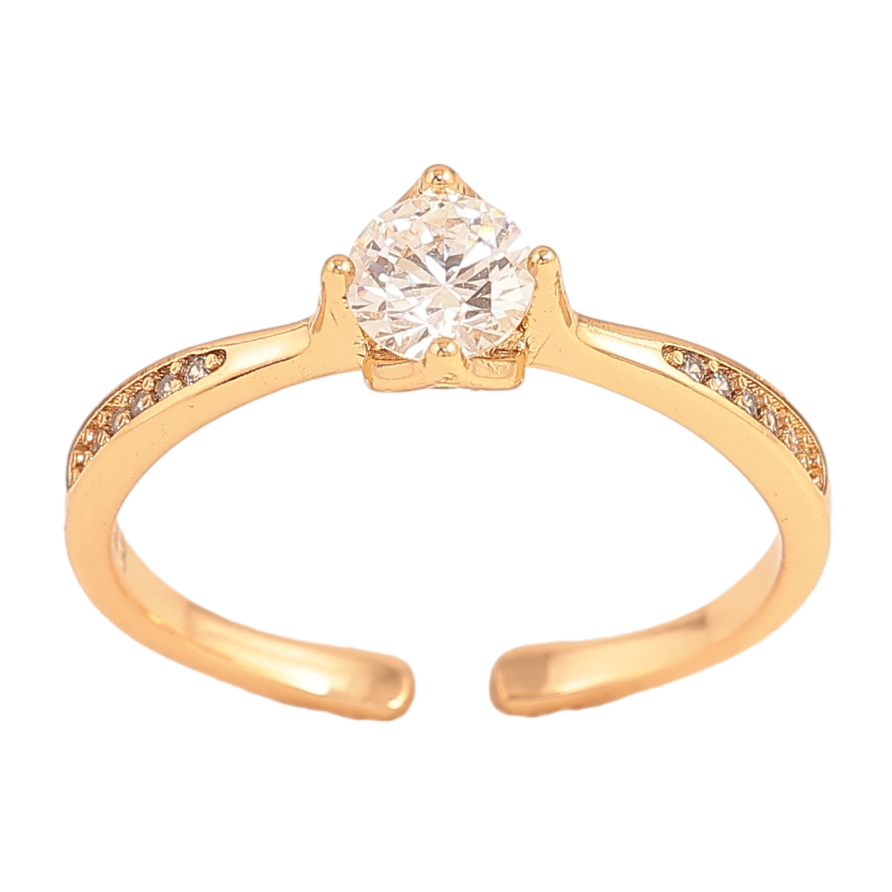 Кольцо Xuping цвет Позолота 18K "Узор с кристаллами" фото №1