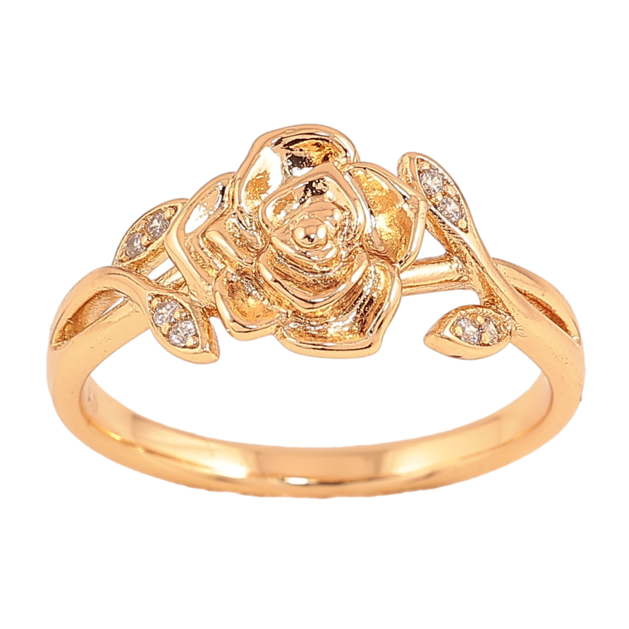 Каблучка Xuping колір Позолота 18K "Троянда" фото №1 Каблучка Xuping колір Позолота 18K "Троянда" фото №1