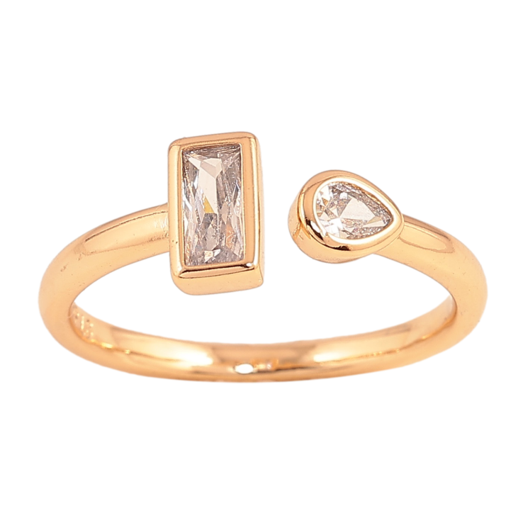 Каблучка Xuping колір Позолота 18K "Візерунок з кристалами" фото №18 Каблучка Xuping колір Позолота 18K "Візерунок з кристалами" фото №18