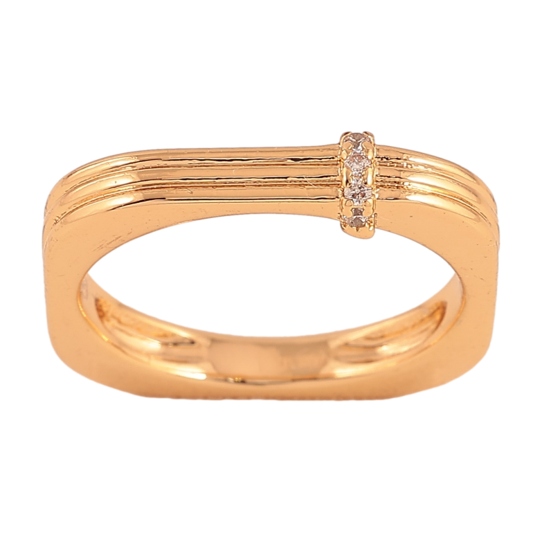 Каблучка Xuping колір Позолота 18K "Візерунок з кристалами" фото №1 Каблучка Xuping колір Позолота 18K "Візерунок з кристалами" фото №1