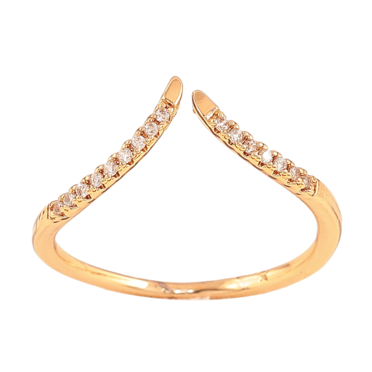 Каблучка Xuping колір Позолота 18K "Візерунок з кристалами" фото №8 Каблучка Xuping колір Позолота 18K "Візерунок з кристалами" фото №8