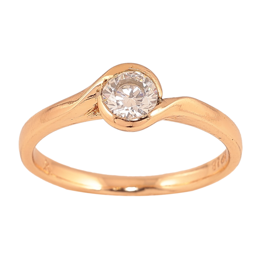 Каблучка Xuping колір Позолота 18K "Кристал" фото №1 Каблучка Xuping колір Позолота 18K "Кристал" фото №1