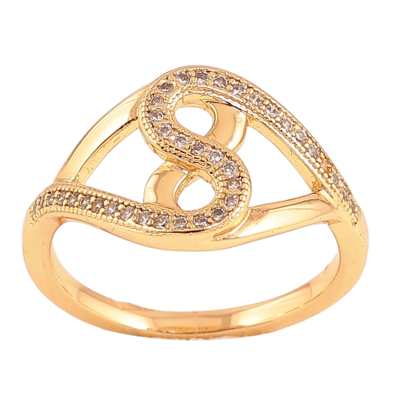 Кольцо Xuping цвет Позолота 18K "Узор с кристаллами" фото №1