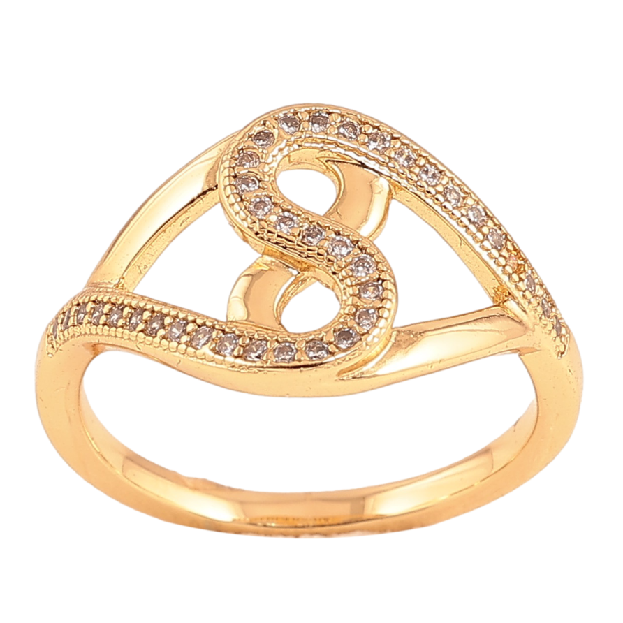 Кольцо Xuping цвет Позолота 18K "Узор с кристаллами" фото №1