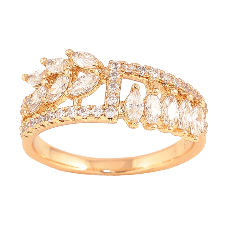 Кольцо Xuping цвет Позолота 18K "Узор с кристаллами" фото №18