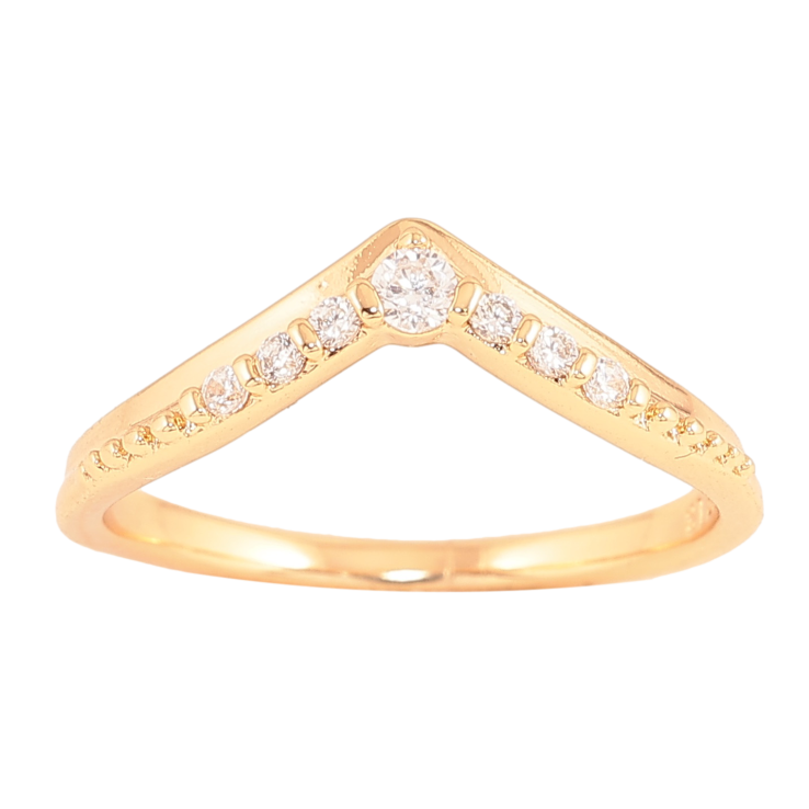 Каблучка Xuping колір Позолота 18K "Візерунок з кристалами" фото №22