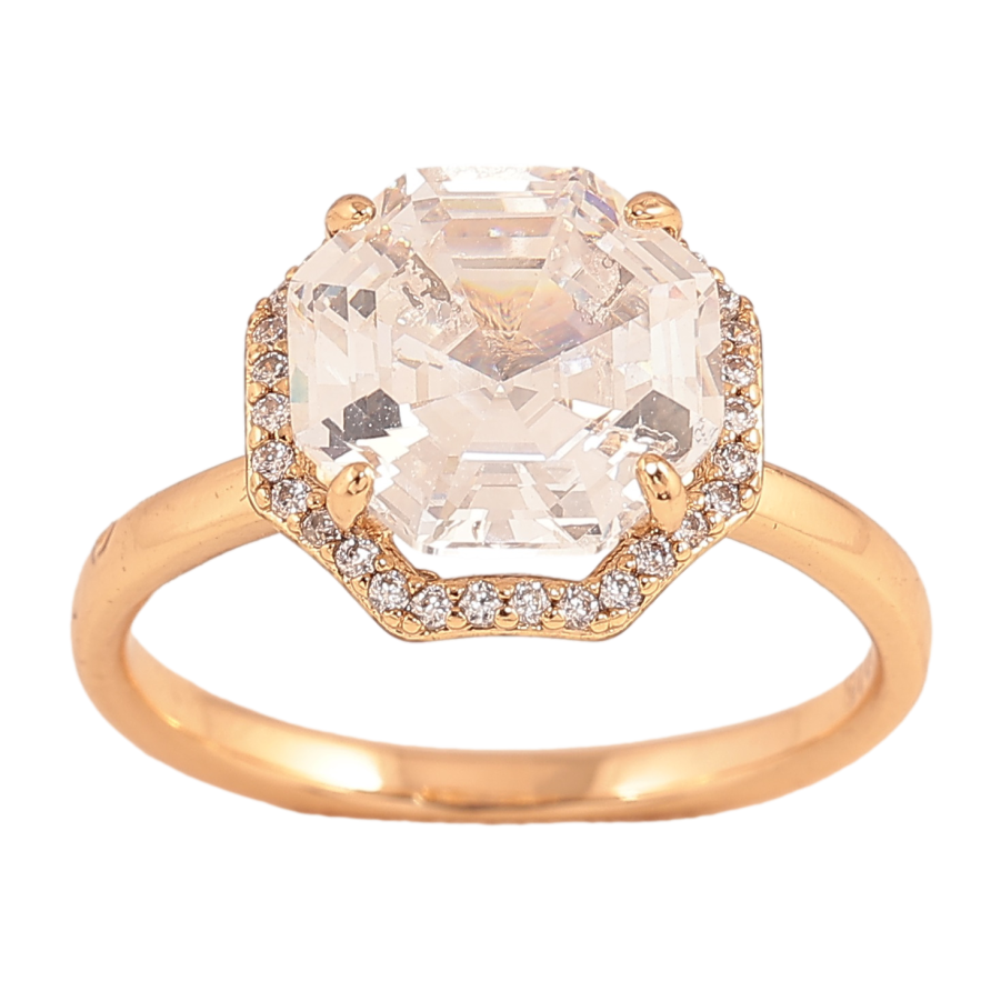 Кольцо Xuping цвет Позолота 18K "Узор с кристаллами" фото №1