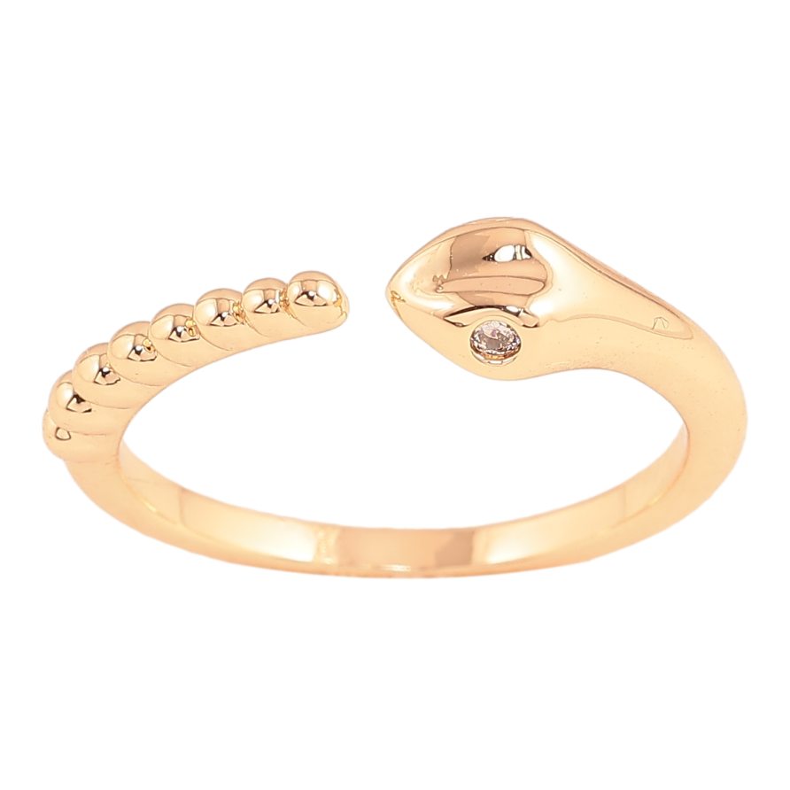 Кольцо Xuping цвет Позолота 18K "Змея с кристаллами" фото №1