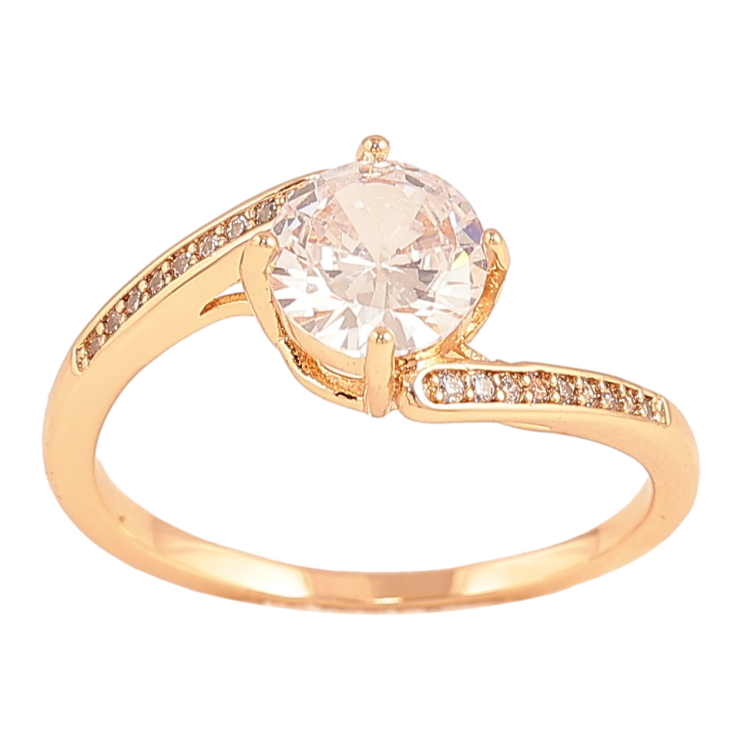 Кольцо Xuping цвет Позолота 18K "Узор с кристаллами" ø 7мм фото №19