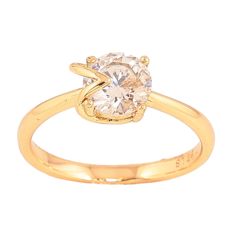 Каблучка Xuping колір Позолота 18K "Кристал" фото №14