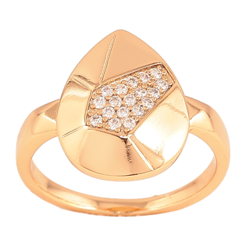 Кольцо Xuping цвет Позолота 18K "Узор с кристаллами" фото №20