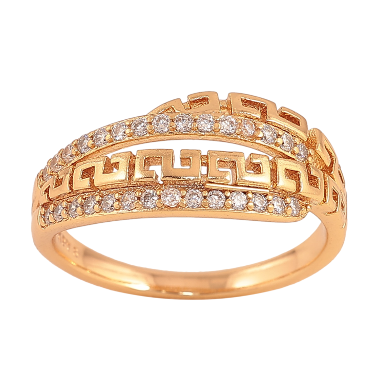 Каблучка Xuping колір Позолота 18K "Візерунок з кристалом" фото №23 Каблучка Xuping колір Позолота 18K "Візерунок з кристалом" фото №23