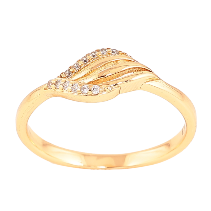 Кольцо Xuping цвет Позолота 18K "Узор с кристаллами" фото №9