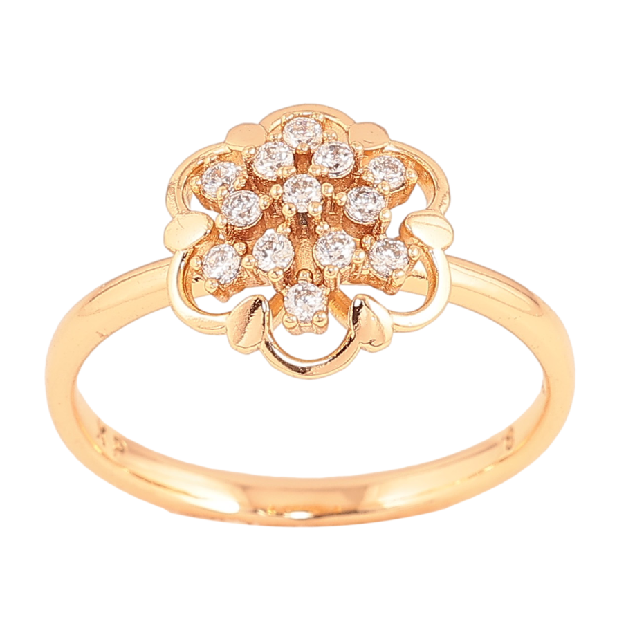 Кольцо Xuping цвет Позолота 18K "Цветочек с кристаллами" фото №1 Кольцо Xuping цвет Позолота 18K "Цветочек с кристаллами" фото №1