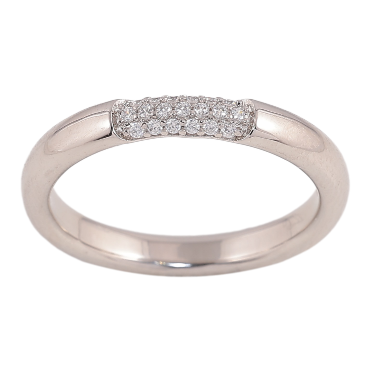 Каблучка Xuping колір Родій "Візерунок з кристалами" фото №18