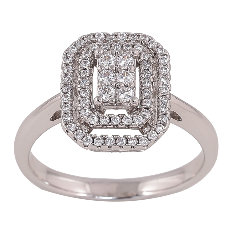 Каблучка Xuping колір родій інкрустація кристалами фото №8