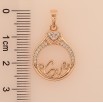 Кулон Xuping M&L цвет 18K "Love" для цепочки до 5мм фото №2