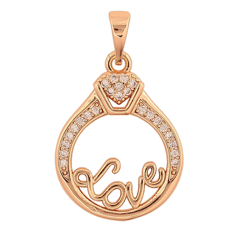 Кулон Xuping M&L цвет 18K "Love" для цепочки до 5мм фото №4