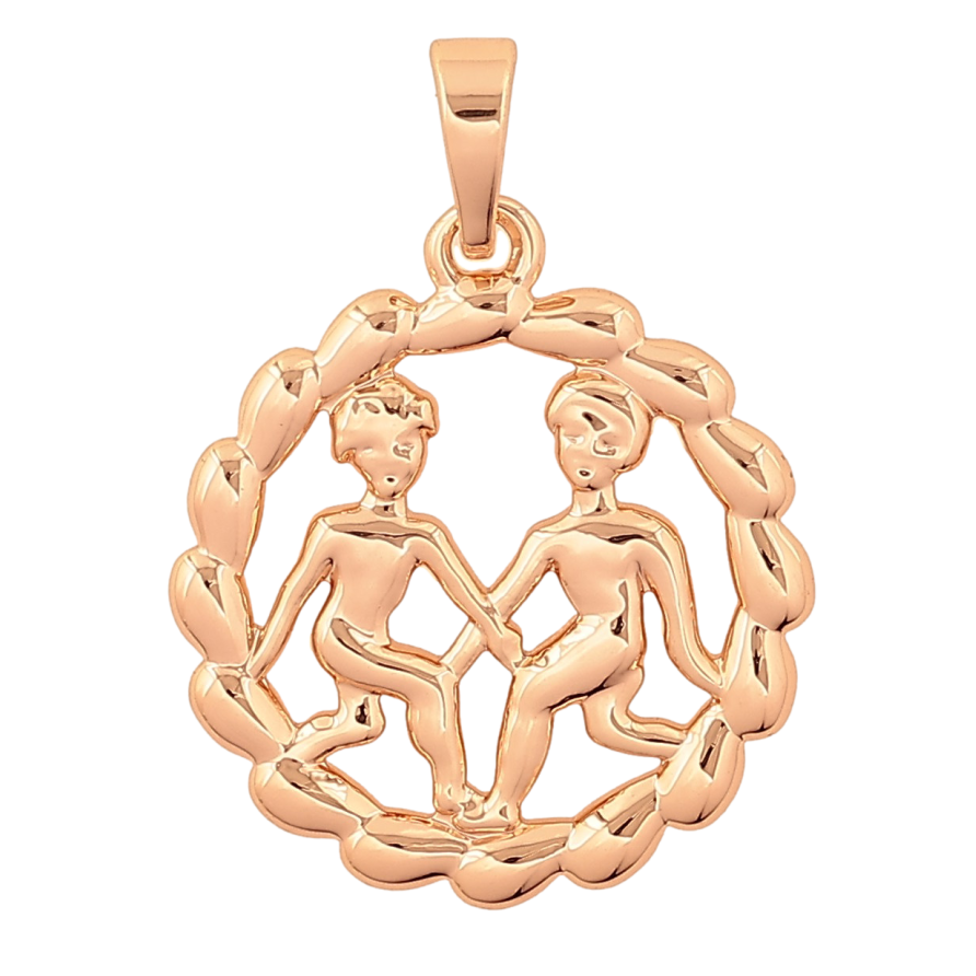 Кулон Xuping M&L колір 18K "Знак Зодіаку Близнюки" для ланцюжка до 5мм фото №1 Кулон Xuping M&L колір 18K "Знак Зодіаку Близнюки" для ланцюжка до 5мм фото №1