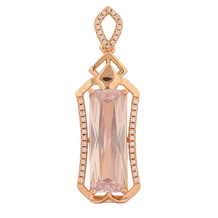 Кулон Xuping M&L колір 18K "Кристал у витонченій оправі" для ланцюжка до 3мм фото №16