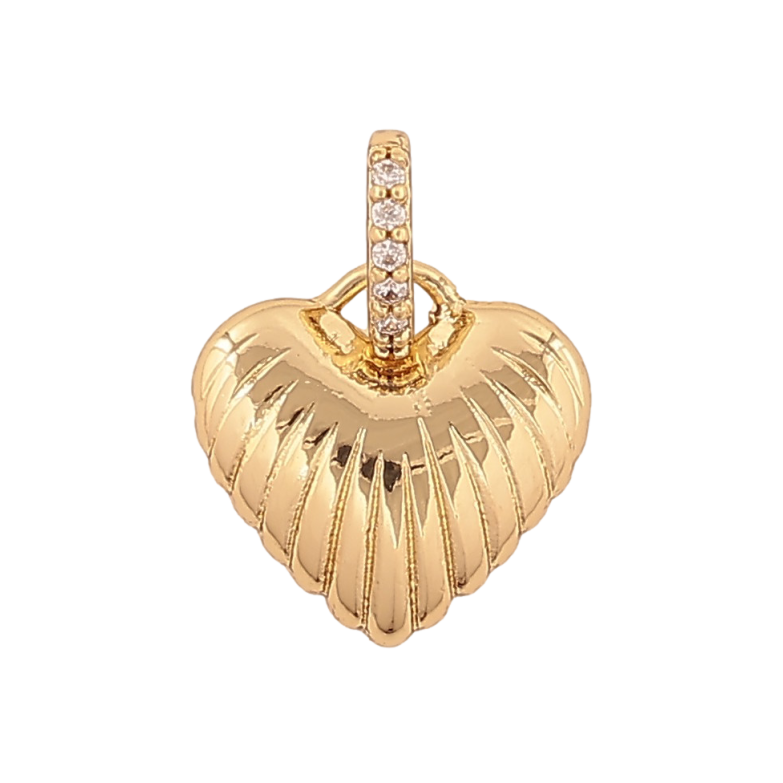 Кулон Xuping колір Позолота 14К "Сердечко" для ланцюжка до 4мм фото №2