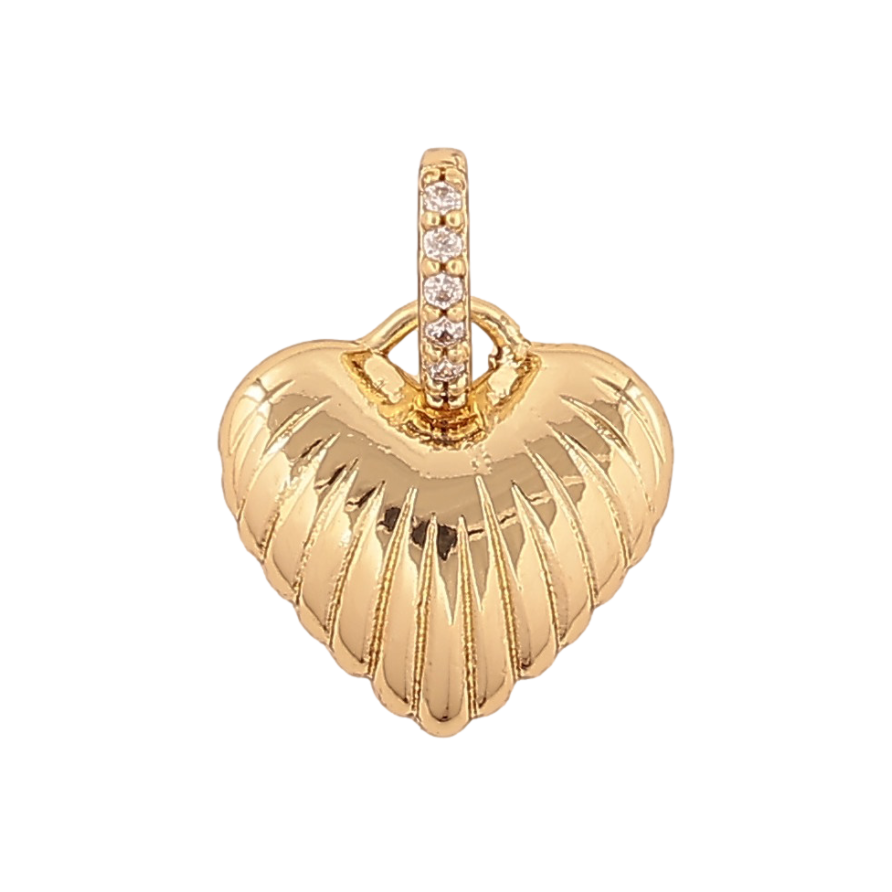 Кулон Xuping колір Позолота 14К "Сердечко" для ланцюжка до 4мм фото №1