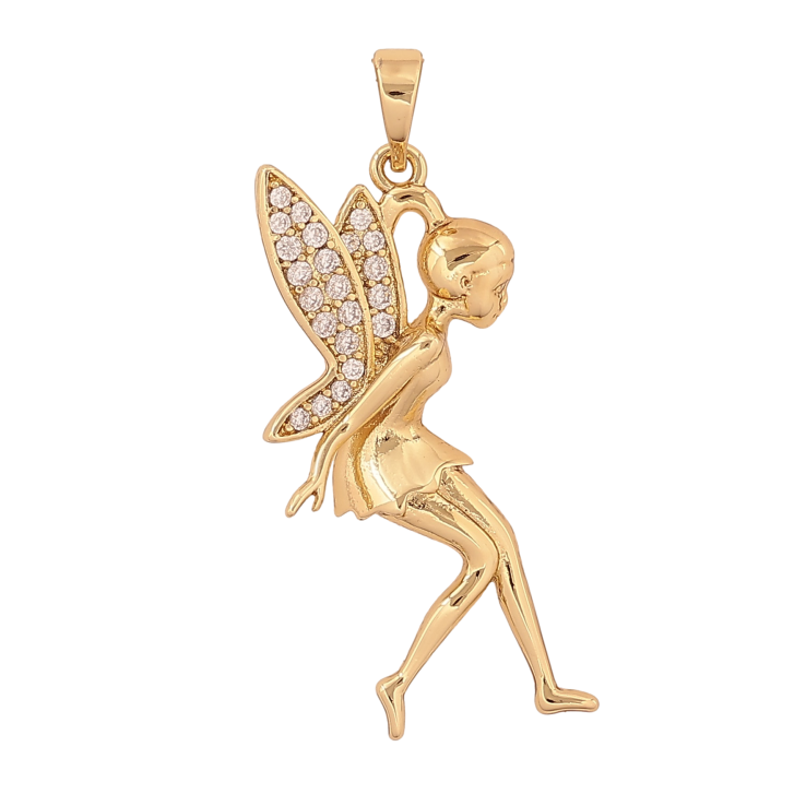 Кулон Xuping колір Позолота 14К "Фея" для ланцюжка до 5мм фото №4 Кулон Xuping колір Позолота 14К "Фея" для ланцюжка до 5мм фото №4
