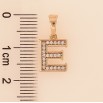 Кулон Xuping цвет Позолота 18K "Буква Е с кристаллами" для цепочки до 5мм фото №2