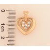Кулон Xuping колір Позолота 18К "Сердечко" для ланцюжка до 4мм фото №2 Кулон Xuping колір Позолота 18К "Сердечко" для ланцюжка до 4мм фото №2