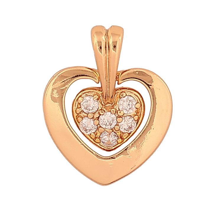 Кулон Xuping колір Позолота 18К "Сердечко" для ланцюжка до 4мм фото №12