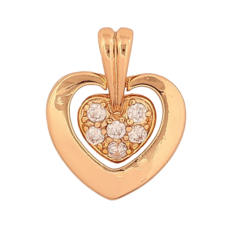 Кулон Xuping цвет Позолота 18К "Сердечко" для цепочки до 4мм фото №3 Кулон Xuping цвет Позолота 18К "Сердечко" для цепочки до 4мм фото №3