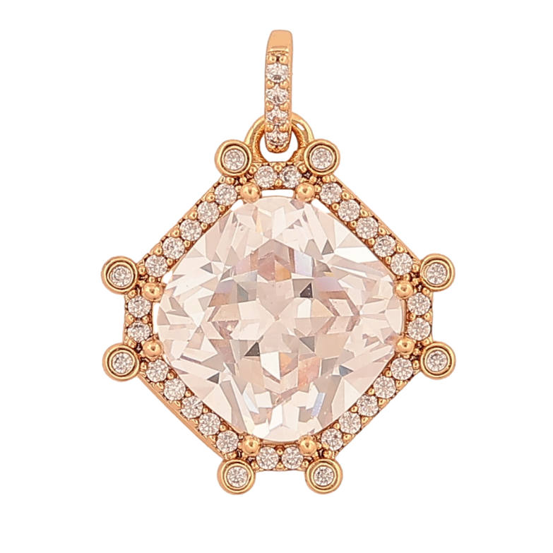 Кулон Xuping колір Позолота 18К "Кристальний блиск" для ланцюжка до 3мм фото №1