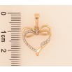 Кулон Xuping колір Позолота 18К "Серце з бантом" для ланцюжка до 6мм фото №2 Кулон Xuping колір Позолота 18К "Серце з бантом" для ланцюжка до 6мм фото №2